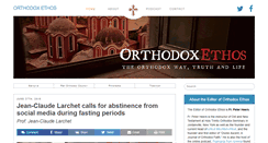Desktop Screenshot of orthodoxethos.com